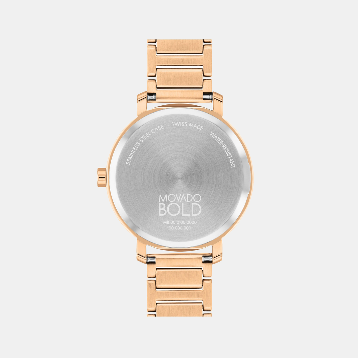Movado Bold Evolution Women Quartz Rose Gold Dial Analog Stainless Steel Watch 3601143