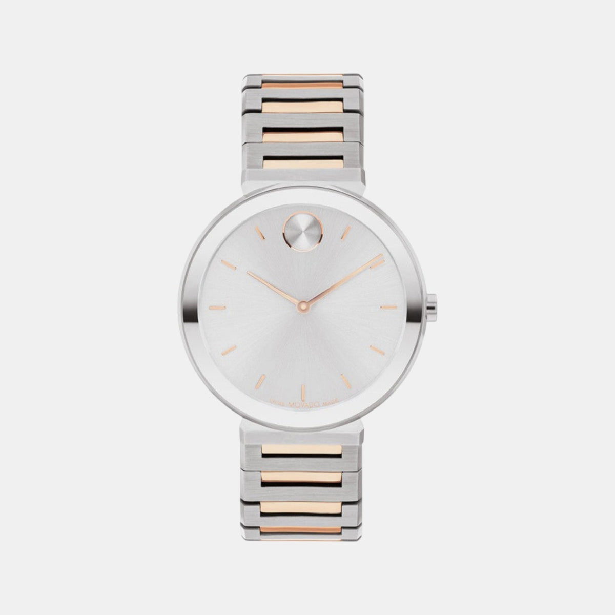 Movado Bold Horizon Women Quartz Silver Dial Analog Stainless Steel Watch 3601146