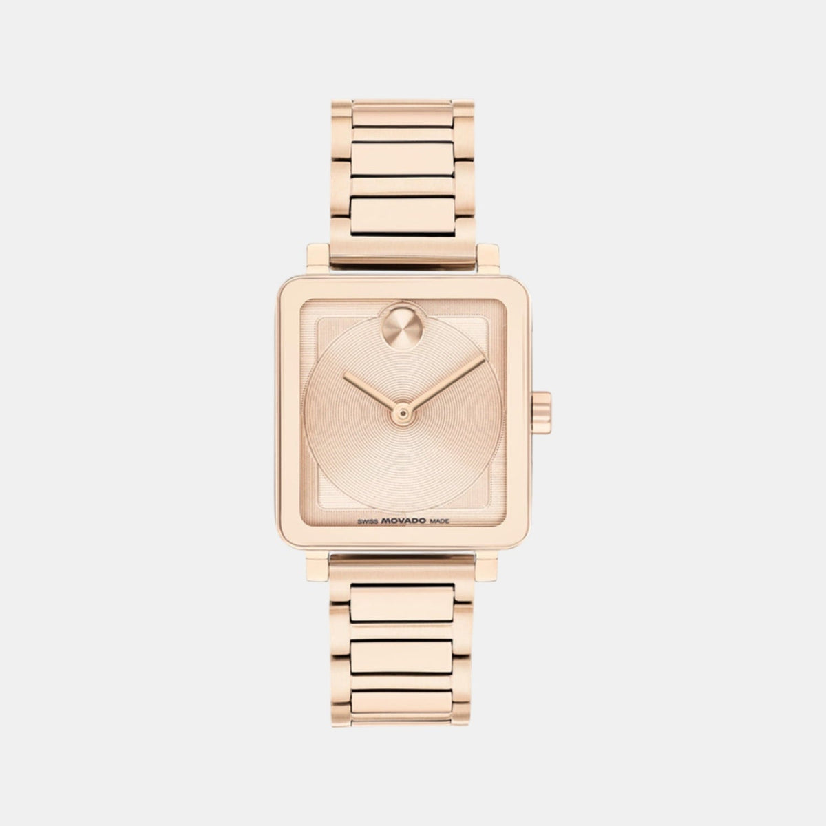 Movado Bold Evolution Women Quartz Rose Gold Dial Analog Stainless Steel Watch 3601163
