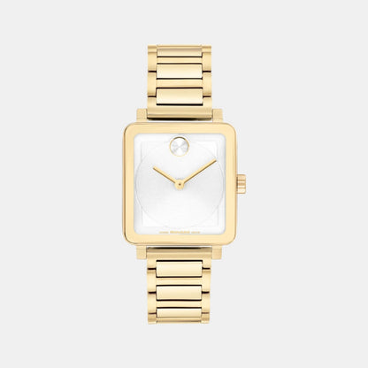 Movado Bold Evolution Women Quartz White Dial Analog Stainless Steel Watch 3601165
