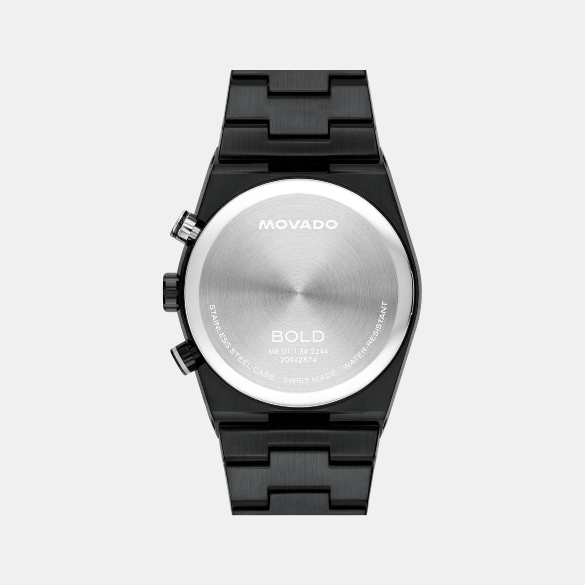 Movado Bold Quest Men Quartz Grey Dial Chronograph Stainless Steel Watch 3601184