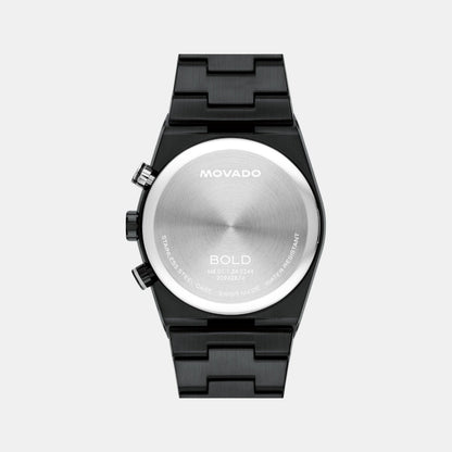 Movado Bold Quest Men Quartz Grey Dial Chronograph Stainless Steel Watch 3601184