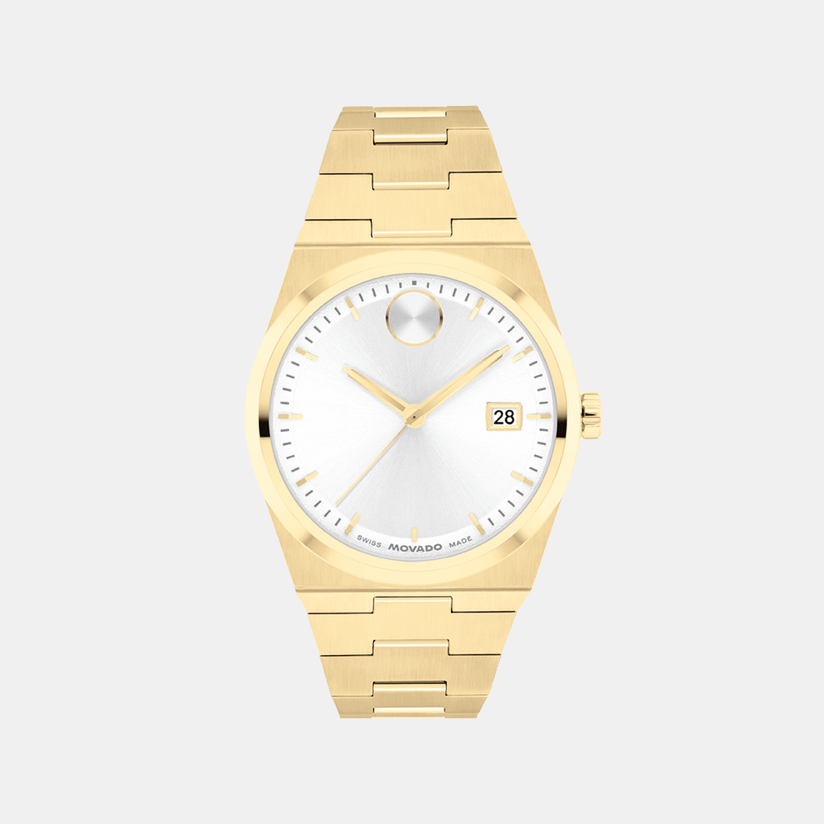 Movado Bold Quest Women Quartz White Dial Analog Stainless Steel Watch 3601187