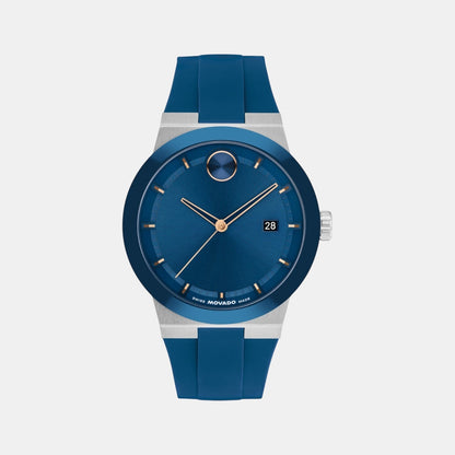 Movado Bold Fusion Men Quartz Blue Dial Analog Ceramic Watch 3601193
