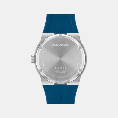 Movado Bold Fusion Men Quartz Blue Dial Analog Ceramic Watch 3601193