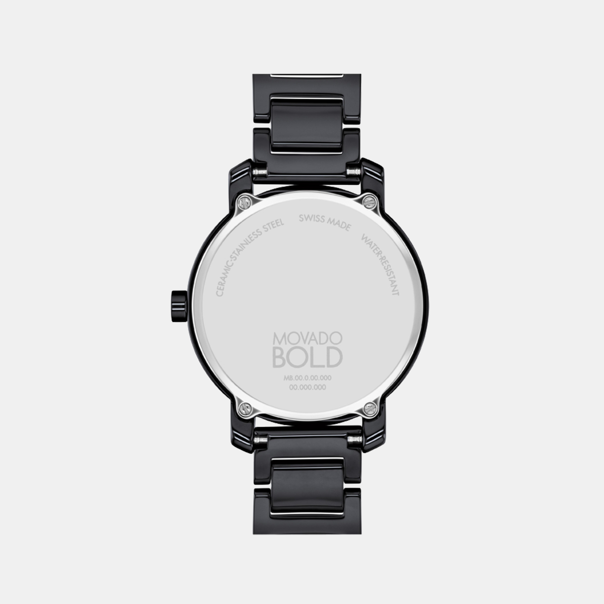 Movado Bold Evolution Women Quartz Black Dial Analog Ceramic Watch 3601235