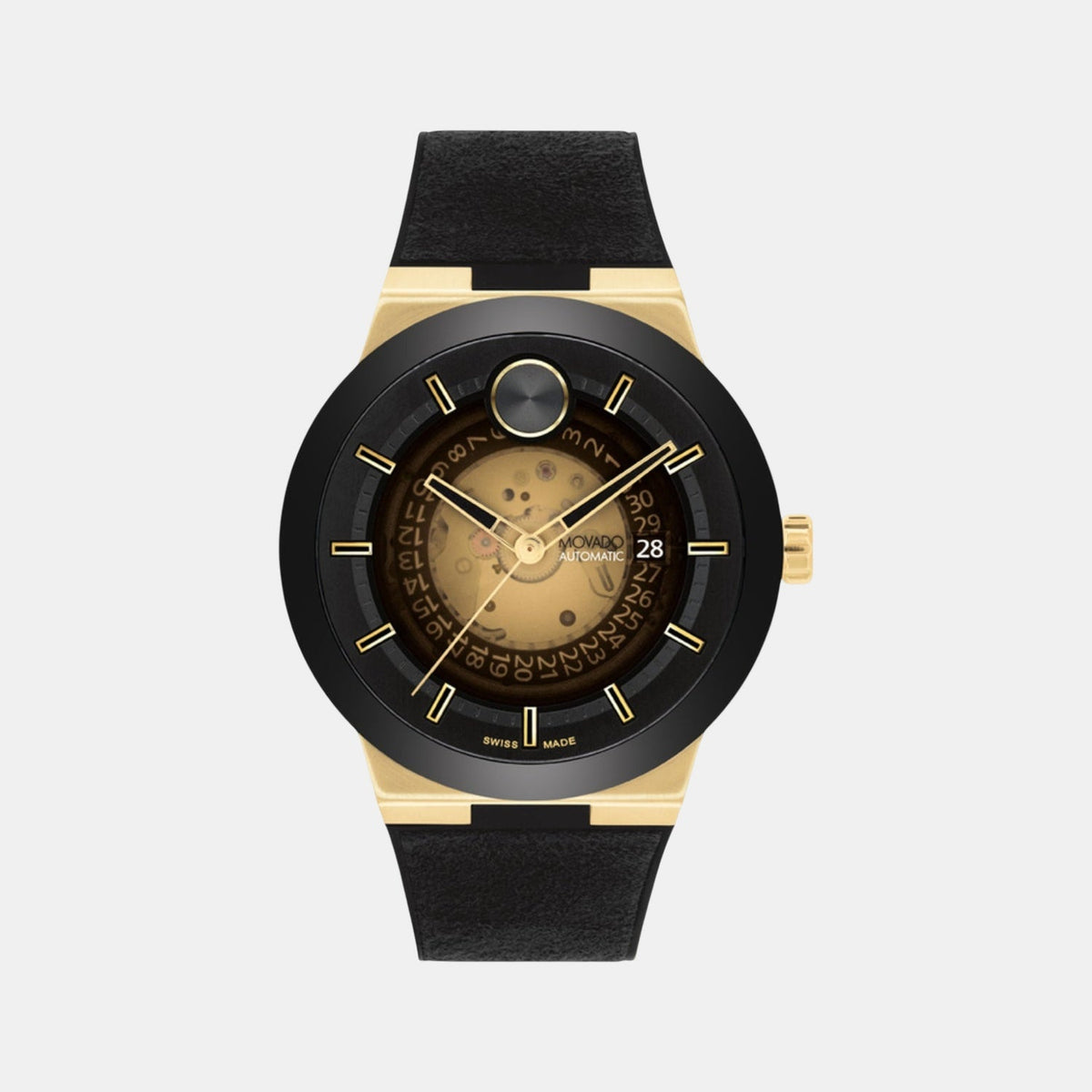 Movado Bold Fusion Men Automatic Black Dial Analog Stainless Steel Watch 3601247