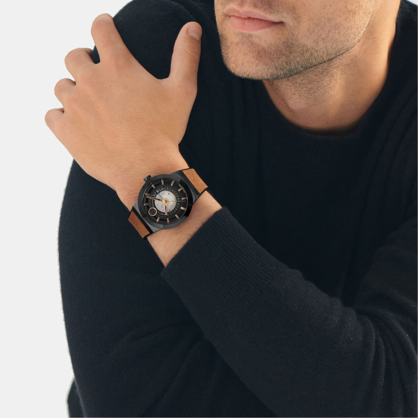 Movado Bold Fusion Men Automatic Grey Dial Analog Rubber Watch 3601248