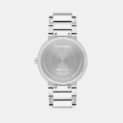 Movado Bold Horizon Men Quartz Brown Dial Analog Stainless Steel Watch 3601267