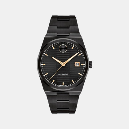 Movado Bold Quest Men Automatic Black Dial Analog Stainless Steel Watch 3601274