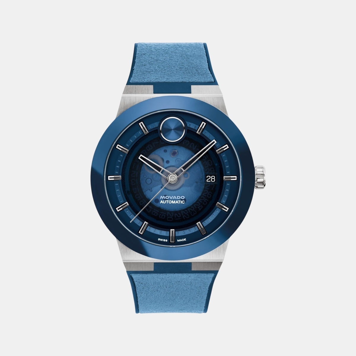 Movado Bold Fusion Men Automatic Blue Dial Analog Ceramic Watch 3601276