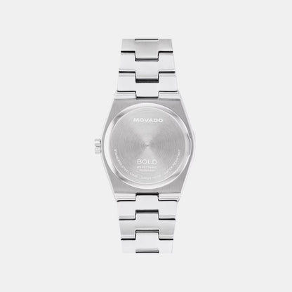 Movado Bold Quest Women Quartz White Dial Analog Stainless Steel Watch 3601291