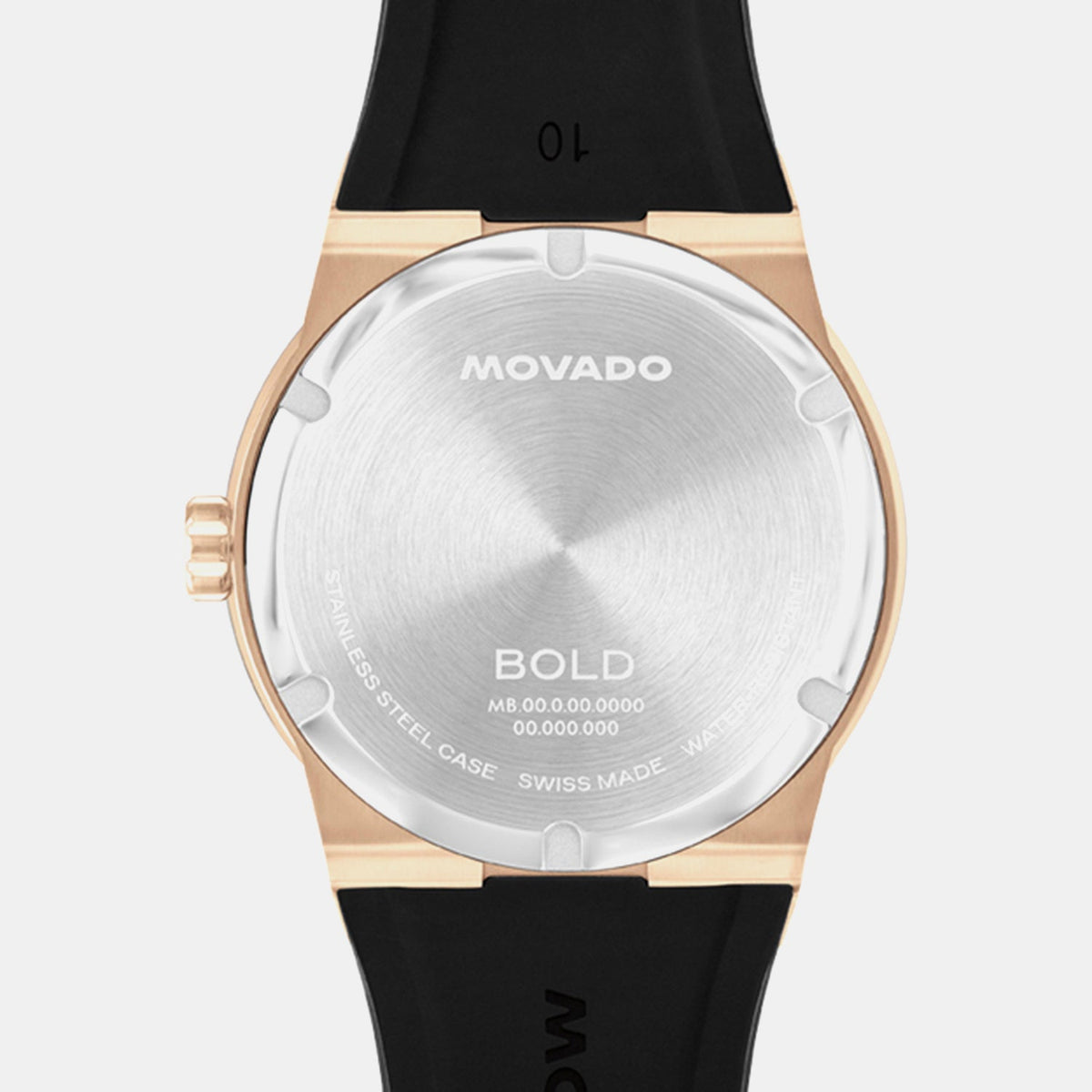 Movado Bold Fusion Men Quartz Green Dial Analog Silicone Watch 3601296