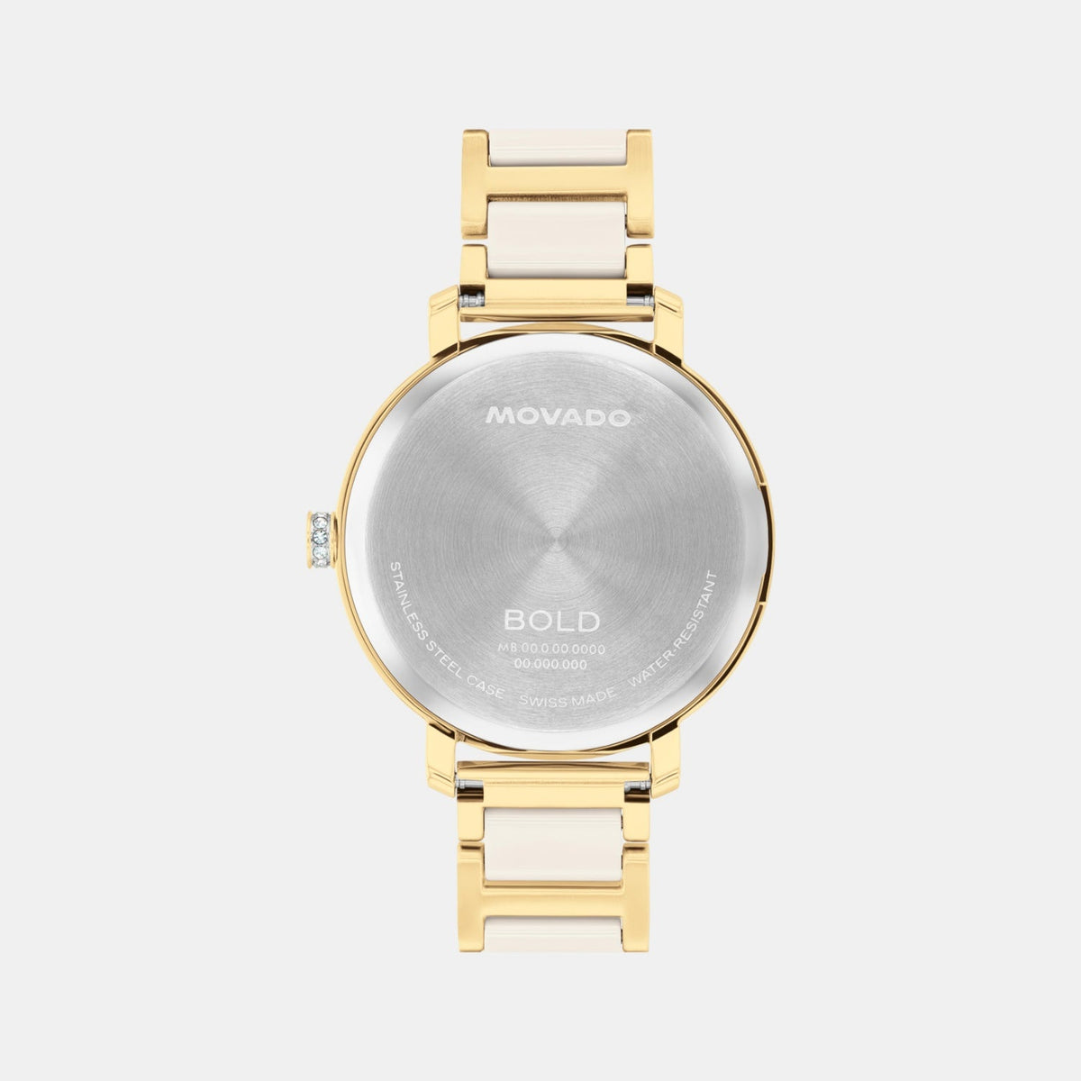 Movado Bold Evolution Women Quartz Taupe Dial Analog Stainless Steel Watch 3601301