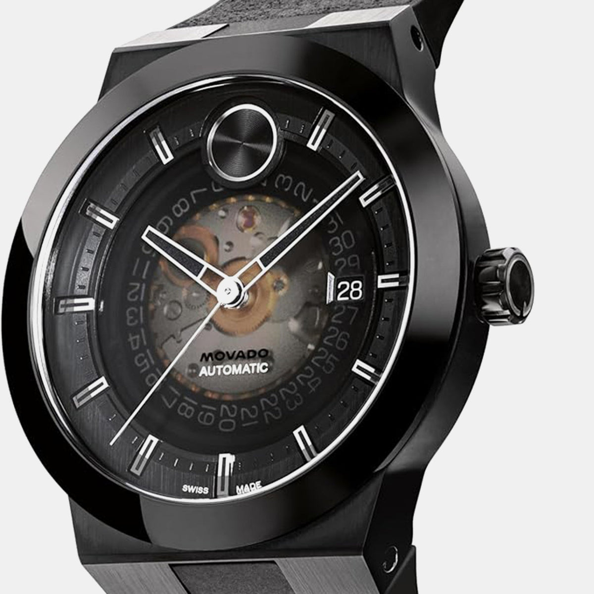 Movado Bold Fusion Men Automatic Black Dial Analog Ceramic Watch 3601303