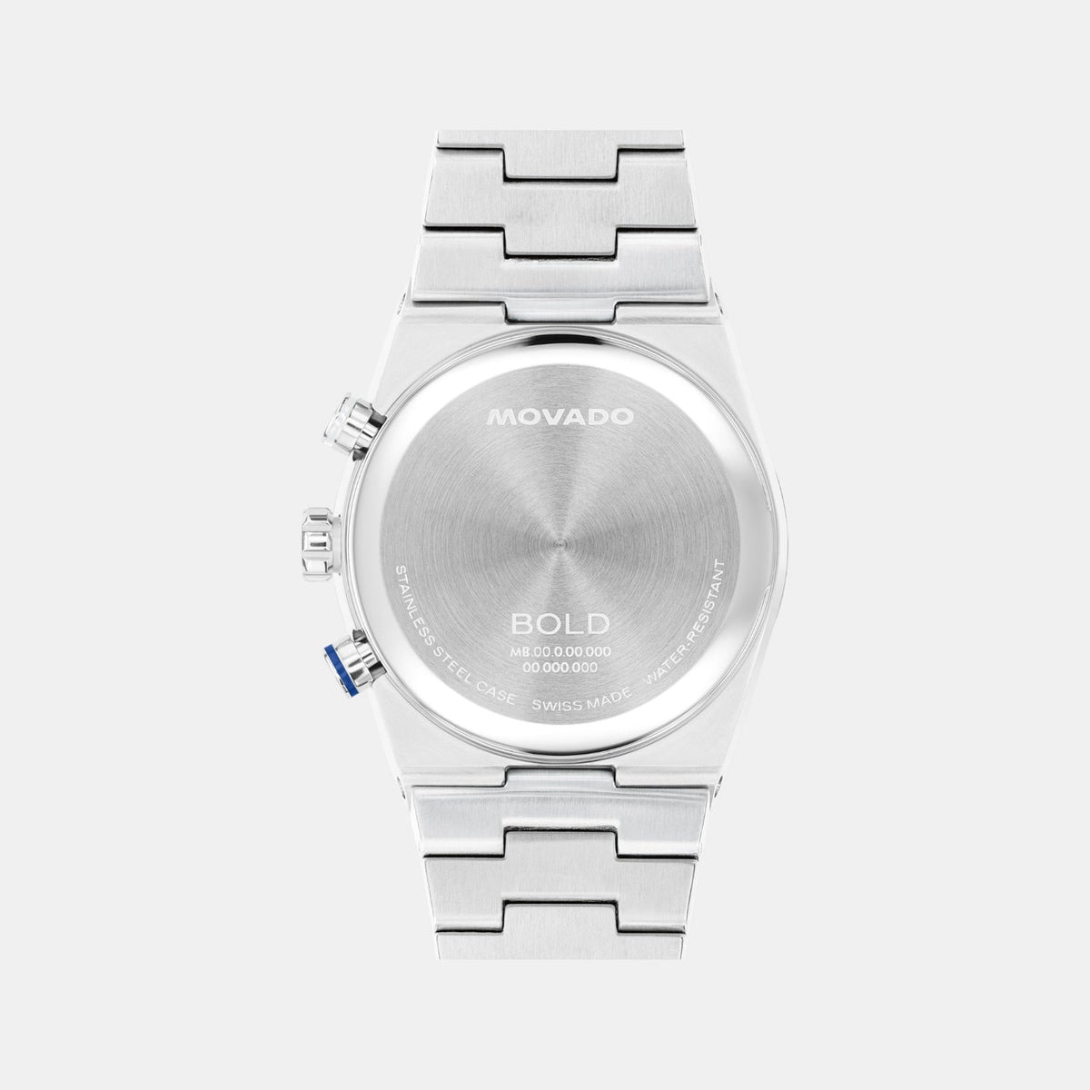 Movado Bold Quest Men Quartz Silver Dial Chronograph Stainless Steel Watch 3601304