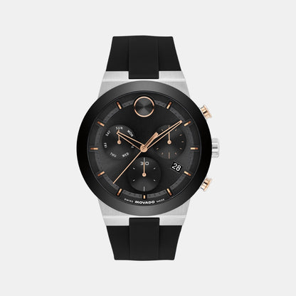 Movado Bold Fusion Men Quartz Black Dial Chronograph Ceramic Watch 3601330