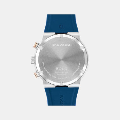 Movado Bold Fusion Men Quartz Blue Dial Chronograph Ceramic Watch 3601331