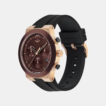 Movado Bold Fusion Men Quartz Burgundy Dial Chronograph Ceramic Watch 3601332