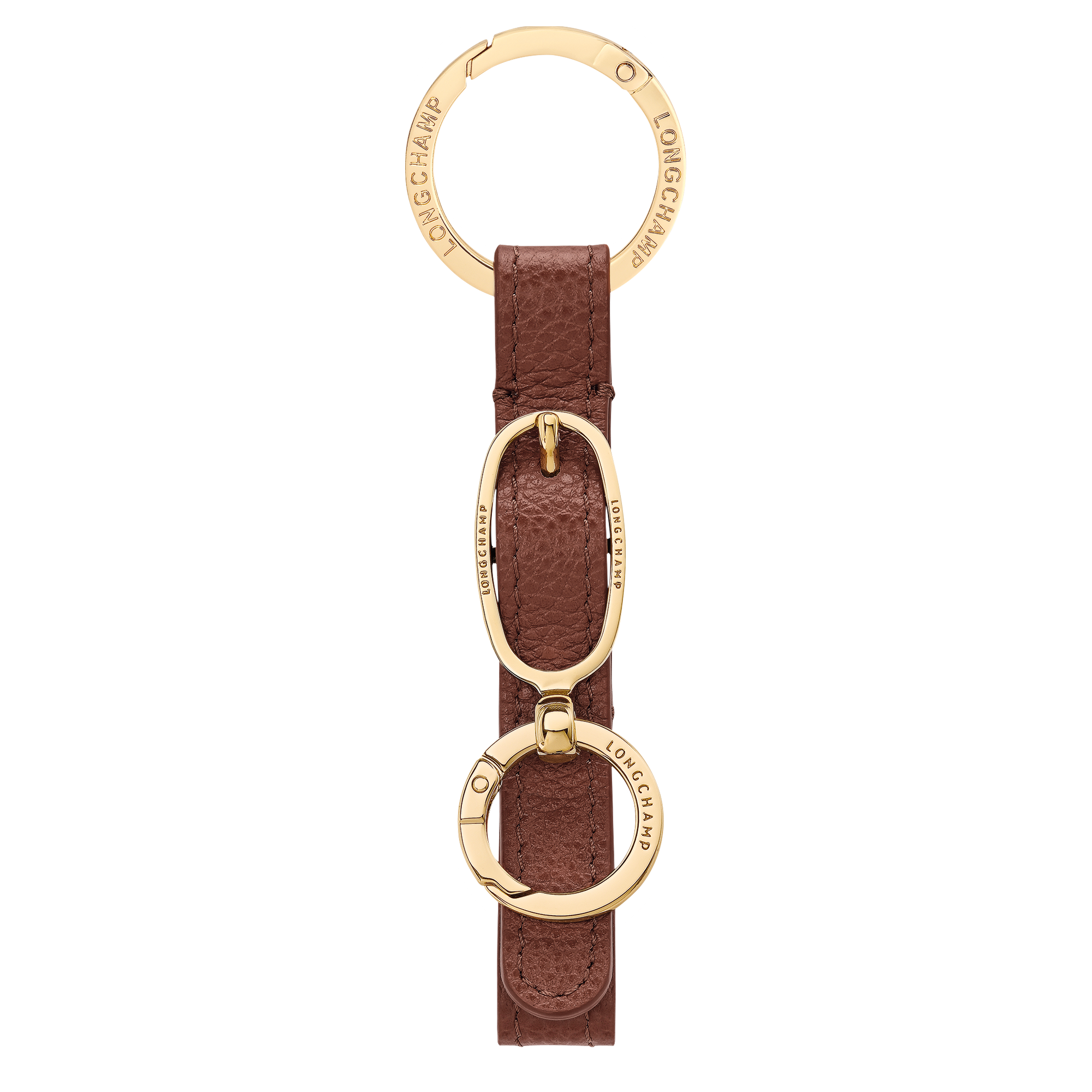 Longchamp Le Foulonné Key ring Coffee