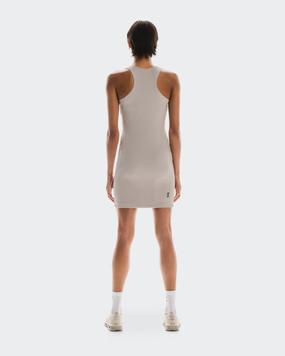 On All-Day Ribbed Dress Desert | White (Women's)