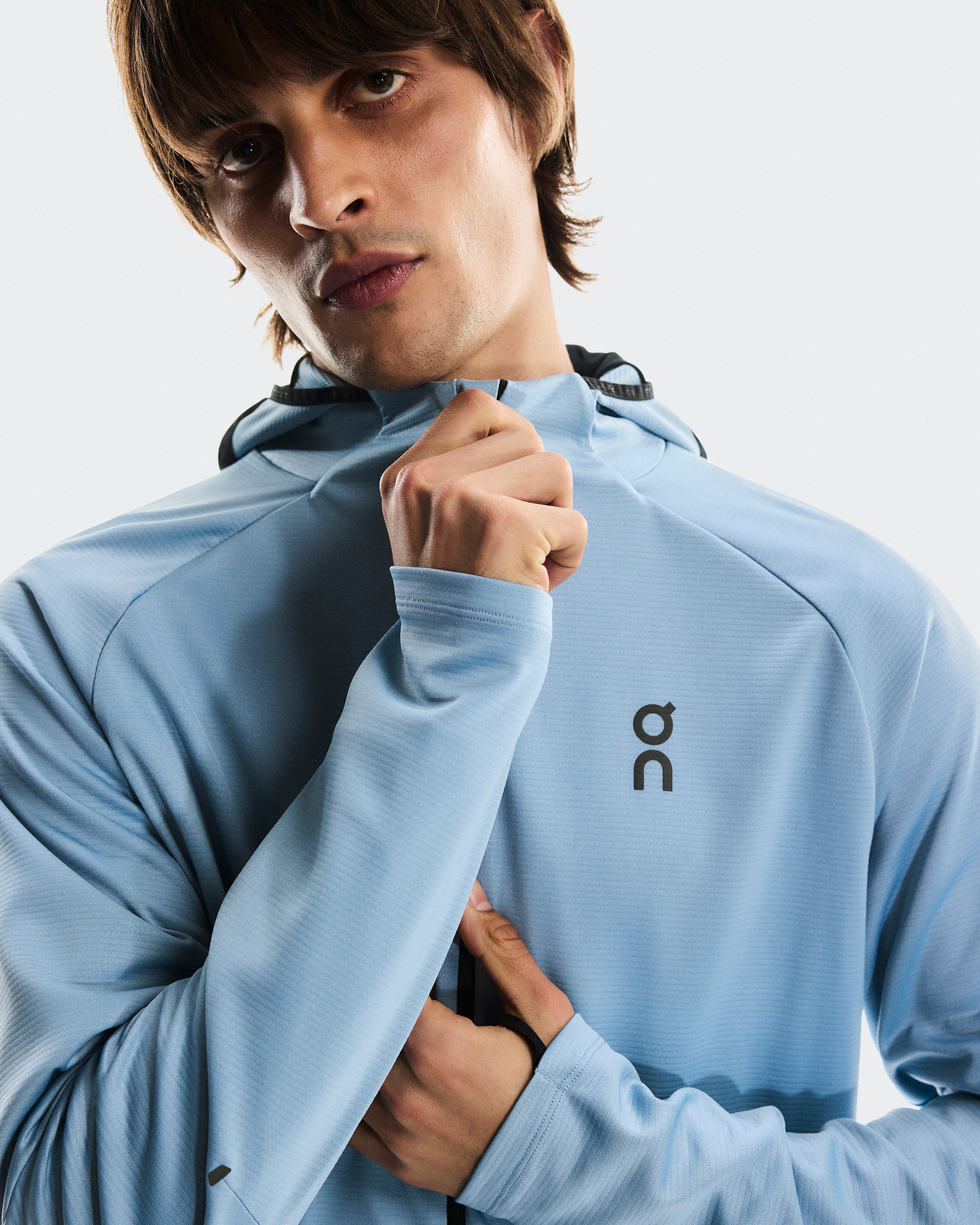 On Climate Zip Hoodie Chambray