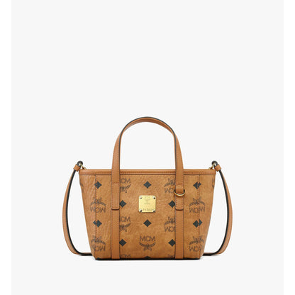 MCM X-Mini Toni Top-Zip Shopper in Visetos