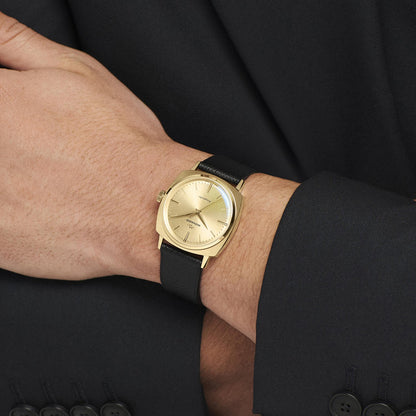 Movado Heritage Kingmatic Unisex Automatic Champagne Dial Analog Stainless Steel Watch 3650173
