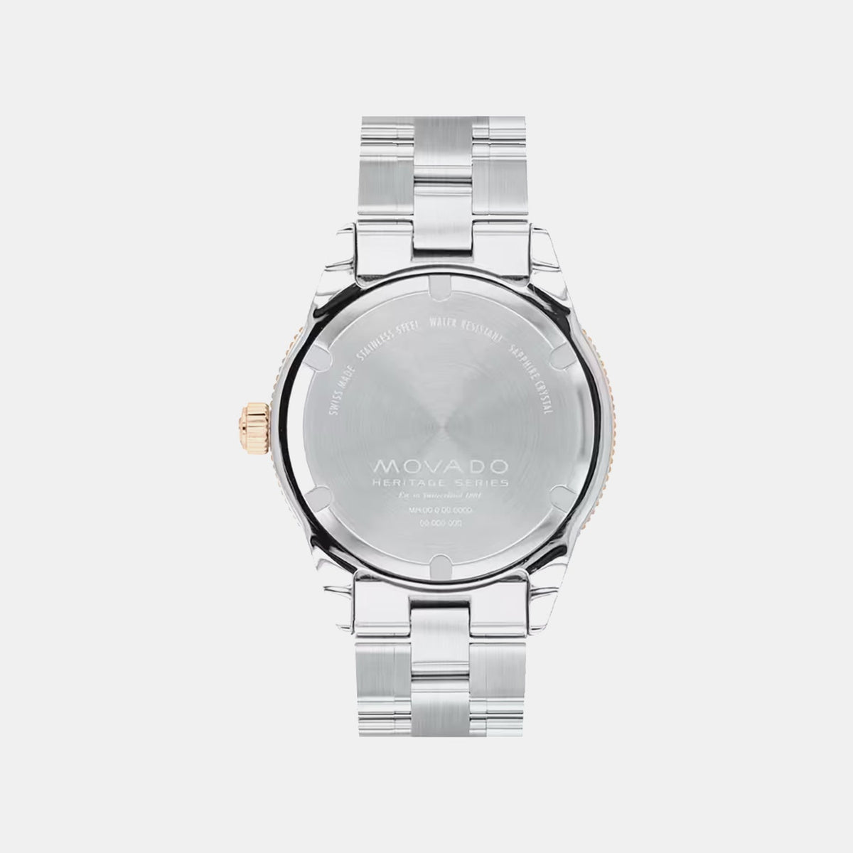 Movado Heritage Calendoplan S Men Quartz Blue Dial Analog Stainless Steel Watch 3650185