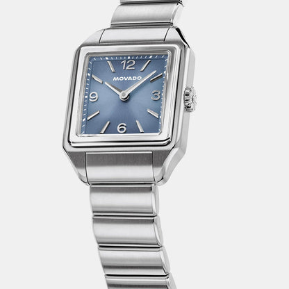 Movado Heritage 1917 Women Quartz Blue Dial Analog Stainless Steel Watch 3650248