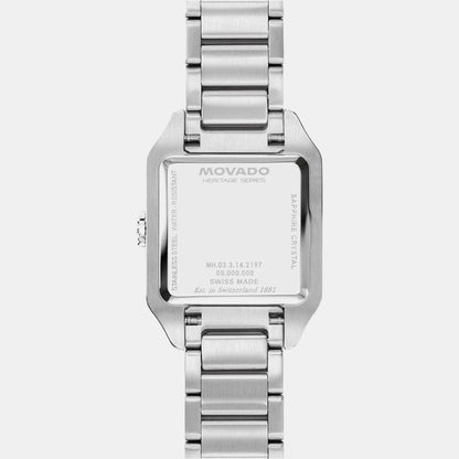 Movado Heritage 1917 Women Quartz Blue Dial Analog Stainless Steel Watch 3650248