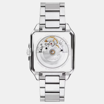 Movado Heritage 1917 Men Automatic Grey Dial Analog Stainless Steel Watch 3650257