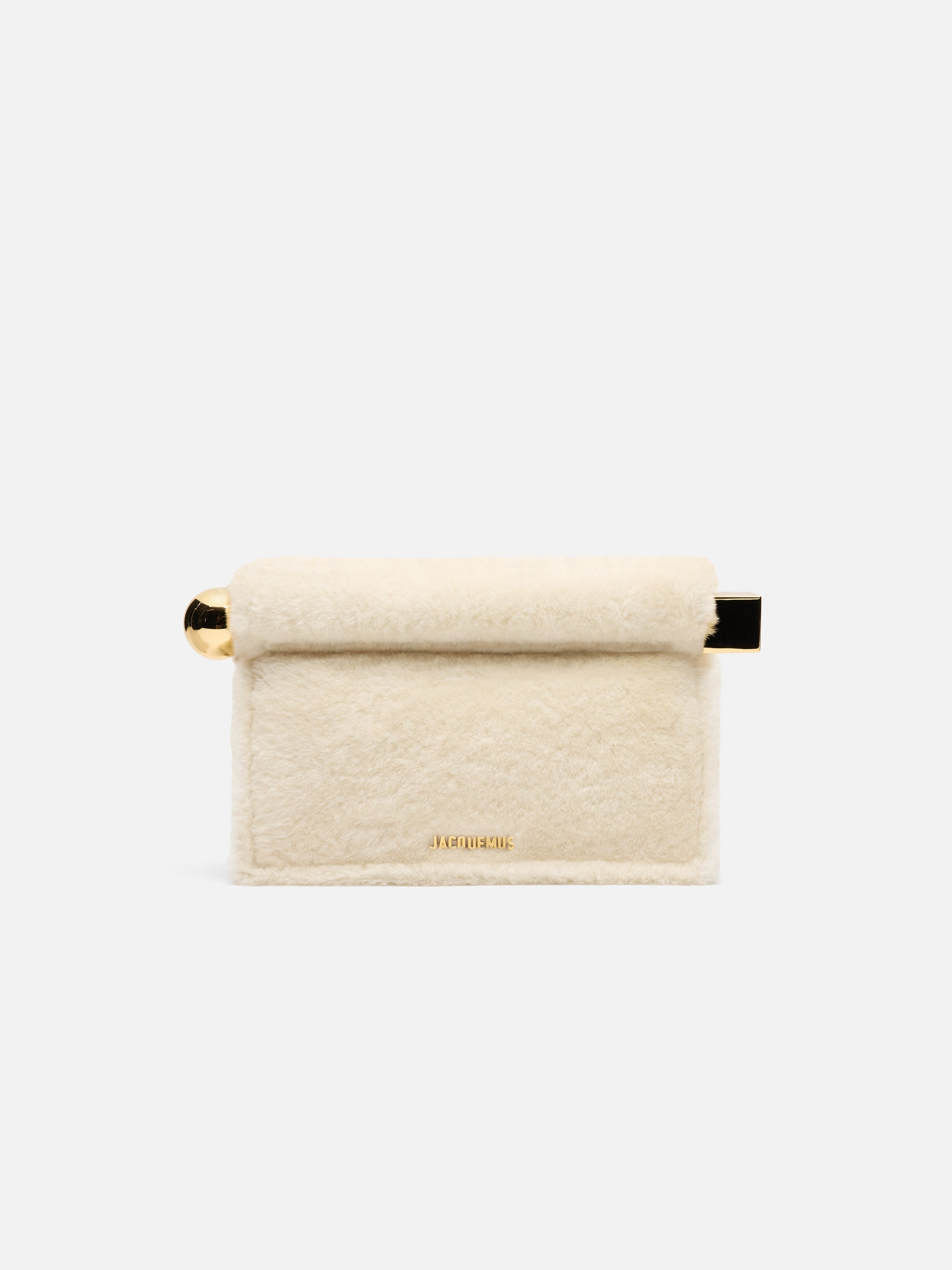 Jacquemus The Rond CarreClutch Take-Out Clutch Off-White