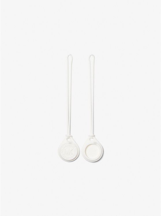 2-Pack Logo Embossed Case for Apple AirTag Bright Wht Bright Wht