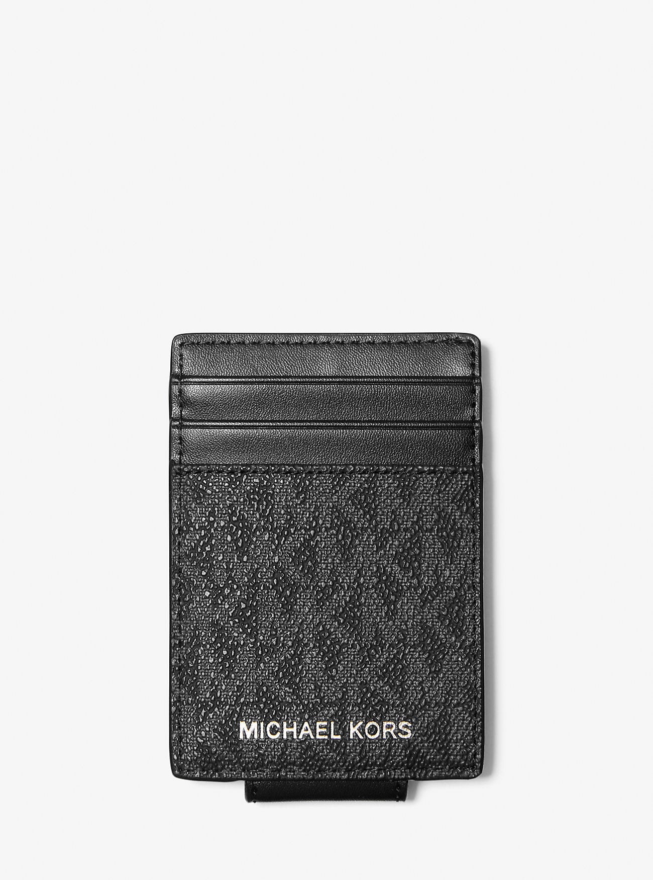 Cooper Signature Logo Money Clip Card Case Black Black
