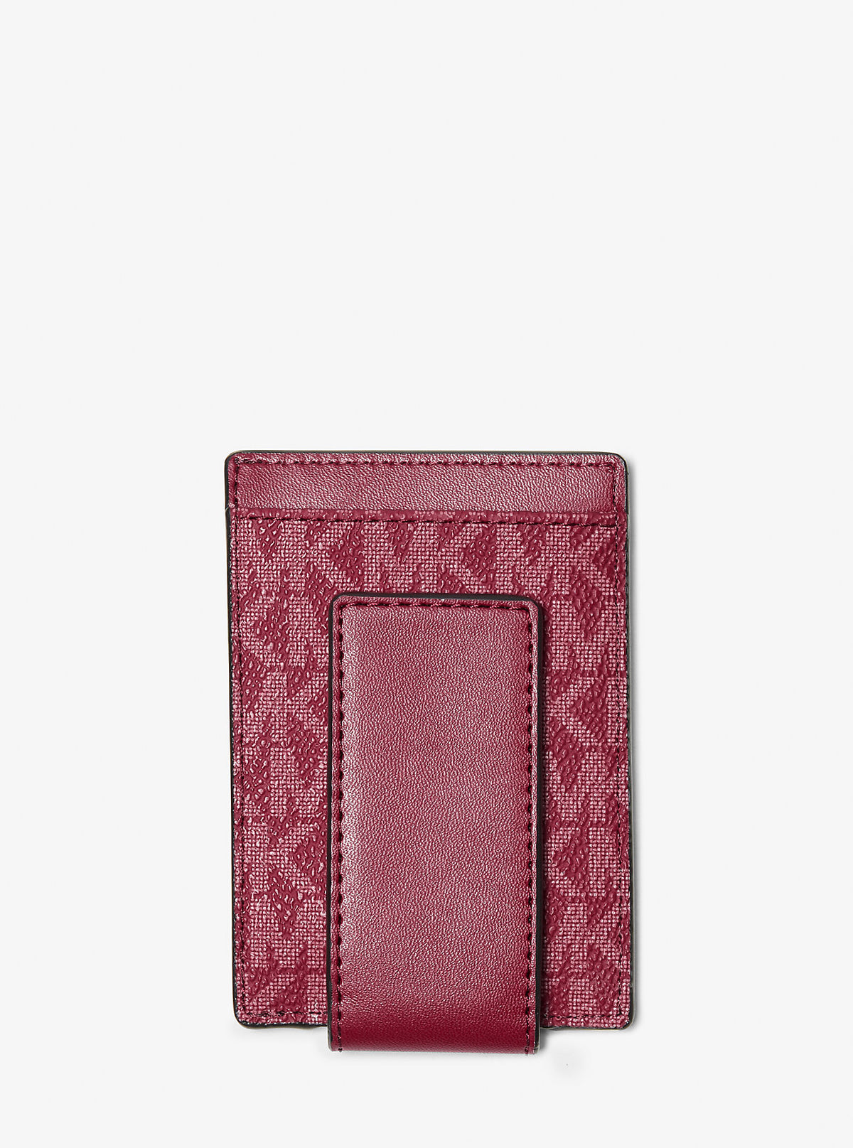 Cooper Signature Logo Money Clip Card Case Cherry Cherry