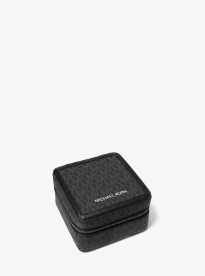 Micheal Kors Cooper Logo Watch Travel Case Black