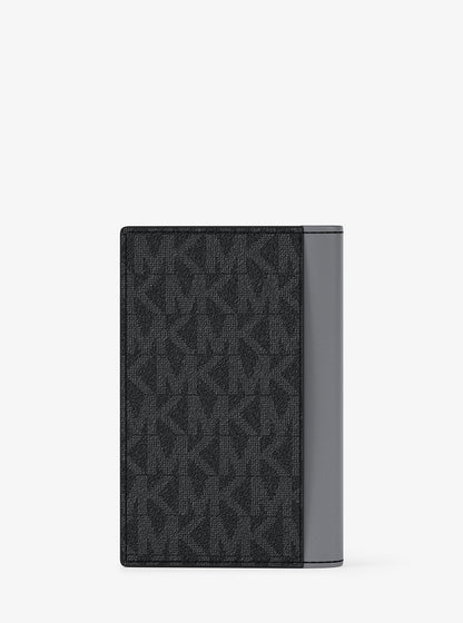Cooper Signature Logo Folding Card Case Gunmetal Gunmetal