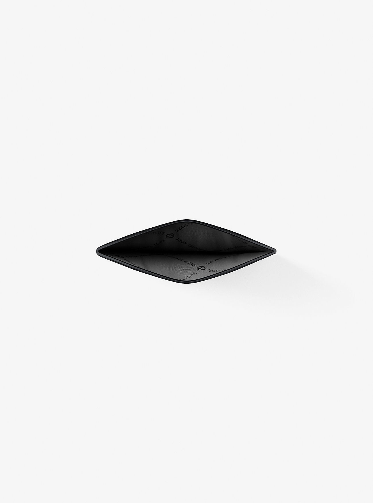 Cooper Striped Signature Logo Card Case Silver Silver