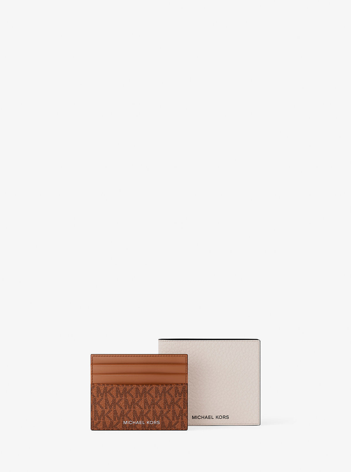 Pebbled Leather Billfold Wallet and Signature Logo Card Case Gift Set Lt Crm-Lugg Lt Crm-Lugg