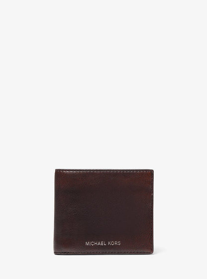 Cooper Burnished Billfold Wallet Chocolate Chocolate