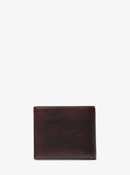 Cooper Burnished Billfold Wallet Chocolate Chocolate