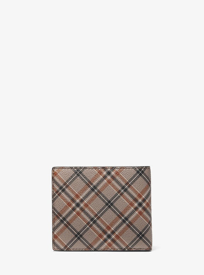 Cooper Plaid Print Wallet Mushroom Mushroom