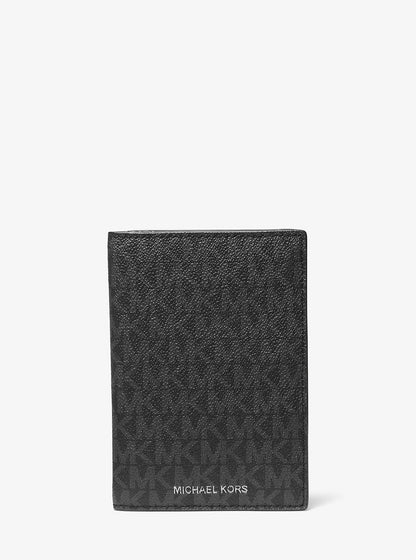 Logo Passport Wallet Black Black
