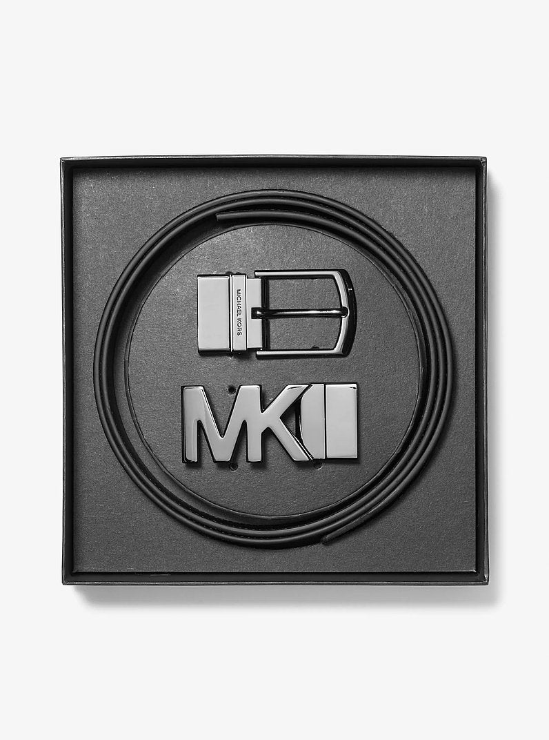 4-In-1 Logo Belt Box Set Brown-Black Brown-Black