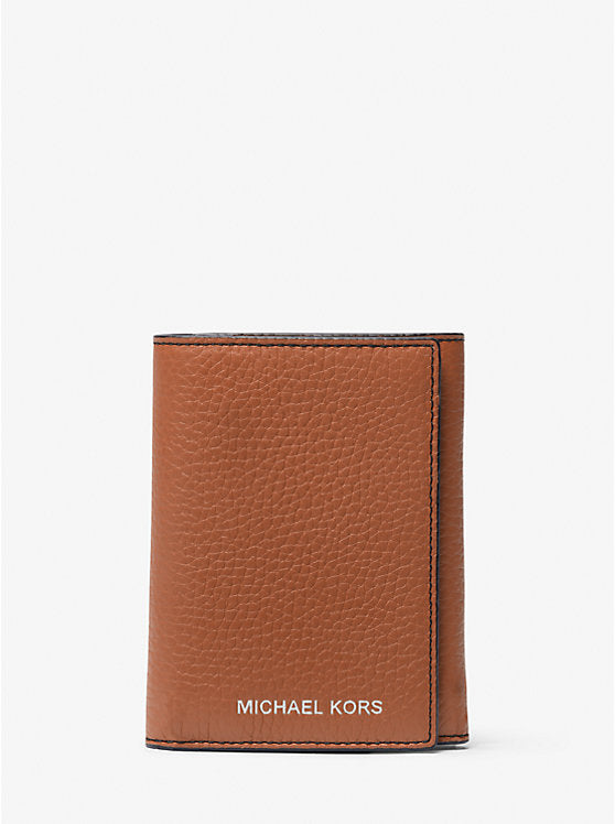 Cooper Pebbled Leather Tri-Fold Wallet Luggage Luggage