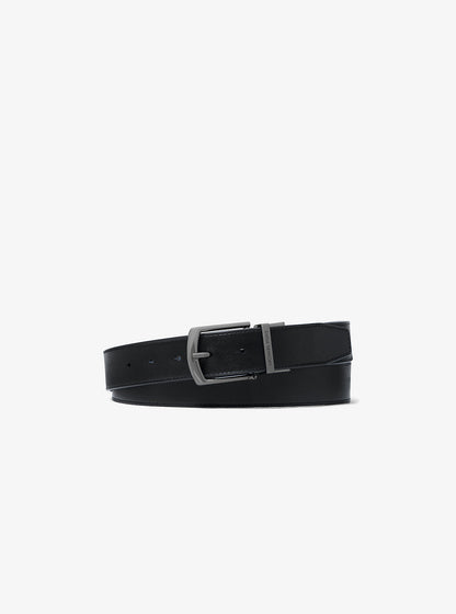 Signature Logo Billfold Wallet and Belt Gift Set Admrl-Plblue Admrl-Plblue