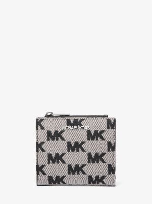 Micheal Kors Cooper Logo Jacquard Wallet Black