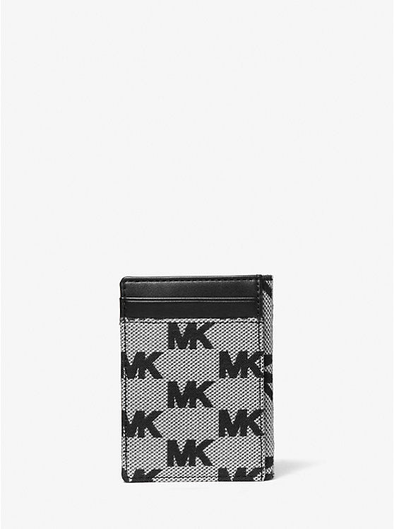 Cooper Logo Jacquard Bi-Fold Wallet Black Black