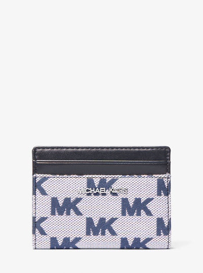 Cooper Logo Jacquard Bi-Fold Wallet Navy Navy